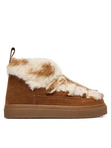 Женские зимние ботинки Inuikii Teddy замшевые с искусственным мехом, коричневый