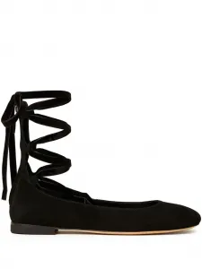 Балетки со шнуровкой Twinset, черный