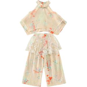 Детский комплект из двух предметов с юбкой средней длины PROTECTCAMEL, желтый