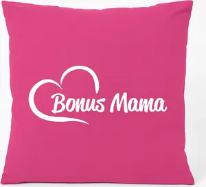 Подушка для дивана Huuraa Bonus Mama Heart Gift 40x40 см с наполнителем цвета фуксии, хлопковый бонус-сувенир для мамы Hellweg Druckerei