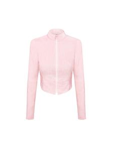 Спортивная толстовка с капюшоном на молнии EKCENTRIK, пастельно-розовый