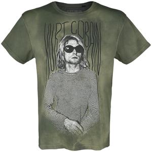 Футболка Kurt Cobain REX Stripes, хаки