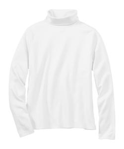 Рубашка из хлопка пима, водолазка, длинные рукава, стандартный американский крой.