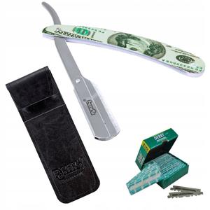 Бритва для бритья парикмахера Поника + 100 лезвий для бритвы Дерби Poniks