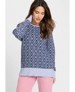 Женский свитер в стиле ретро Olsen, Indigo denim melange