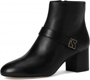 Женские ботильоны на среднем каблуке с молнией Kate Spade New York Dakota, Black