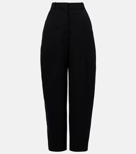 Широкие брюки Grain de Poudre из коконовой шерсти Givenchy, черный