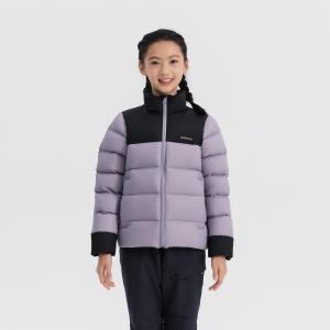 Детская утеплённая пуховая куртка для горных походов Quechua MH500 фиолетовая
