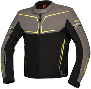 Водонепроницаемая текстильная мотоциклетная куртка IXS ts-pro st+, Black/Grey/Yellow