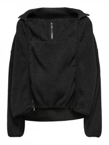 Флисовая куртка Тедди черного цвета ONLY