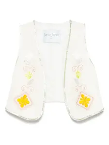 Льняной жилет Forte Forte, нейтральный