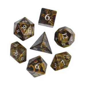 Набор Poly — камуфляж с серебром, Dice Sets - Gemstone (Foam Brain Games)