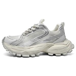 Низкие массивные кеды унисекс BECK, White Gray