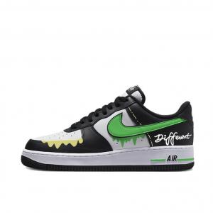 Nike Кроссовки для скейтбординга Air Force 1 Milkshake Green Sprout Abrasion Resistant низкие унисекс Black White