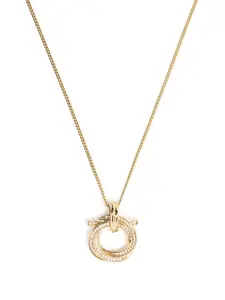 Колье с кристаллами Ferragamo, золотой