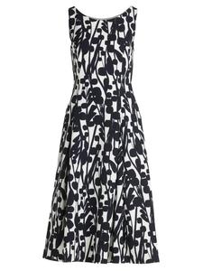 Короткое платье Vera Mont Cocktailkleid mit Print, цвет Weiß/Dunkelblau