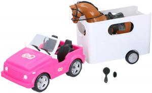 Конная ферма, белый/розовый