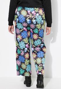 Брюки GERADES BEIN, TOTENKOPF-MUSTER, ELASTIKBUND Angel of Style, черный