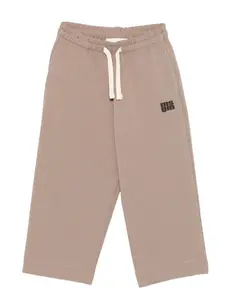 Спортивные брюки с кулиской и логотипом Msgm Kids, нейтральный