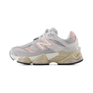 NB 9060 Shock Absorbers Low Top детские повседневные кроссовки Light Gray для детей 3-7 лет New Balance, светло-серый/розовый