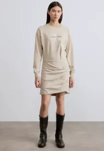 Платье для повседневной носки с монологом и логотипом команды Calvin Klein Jeans, Silvermoss