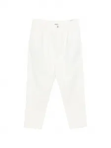 Джинсы с зауженными штанинами и защипами спереди Brunello Cucinelli, белый