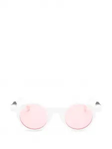 Солнцезащитные очки круглой формы Vava, белый