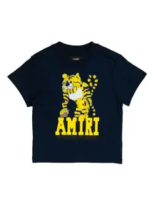 Футболка с принтом AMIRI KIDS, синий