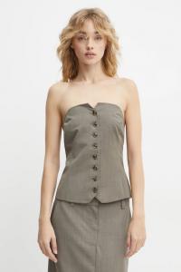 Топ с добавлением шерсти SAELLEN Samsoe Samsoe, серый