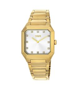 Аналоговые женские часы Karat Squared со стальным браслетом IPG золотого цвета Tous, золотой