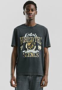 Футболка QS Print T-shirt, Schwarz/Black