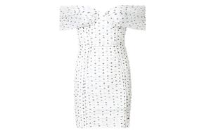 Автопортрет Слип-платье женское Self-portrait, белый