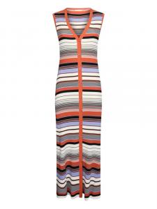 Полосатое трикотажное платье LIU JO, красный