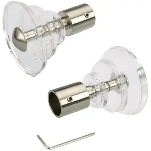 Наконечники для карниза Liedeco «Луна», (комплект, 2 шт.), для карнизов Ø 16 мм, цвет edelstahlfarben