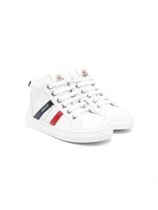 Moncler Enfant кроссовки с нашивкой-логотипом, белый