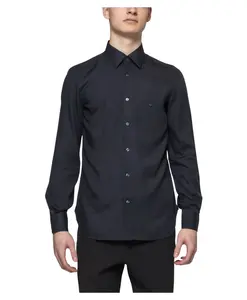 Знаменитая синяя мужская рубашка Emporio Armani, синий