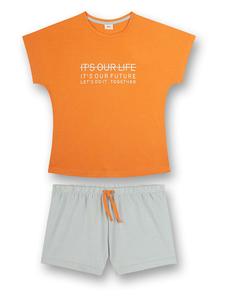 s.Oliver Пижама оранжево-серого цвета