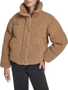 Женская куртка-пуховик Levi's в стиле вестерн, Chestnut Sherpa