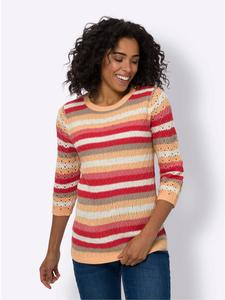 Свитер с рукавами 3/4 в полоску цвета экрю Sieh an!