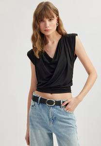 Блуза COWL NECK Koton, черный