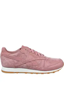 Кроссовки Classic Leather Clean Exotics WMNS Sandy Rose/Chalk/Gum Reebok, розовый