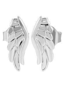Adeliás Женские серьги - серьги-гвоздики в виде крылышек из серебра 925 пробы