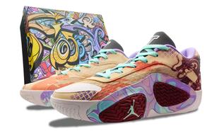 Баскетбольные кроссовки Tatum 2 для мужчин с низким верхом, парус/кокосовое молоко/платиновый фиолетовый Jordan