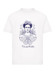 Футболка Бабочка Фриды Кало белого цвета F4NT4STIC