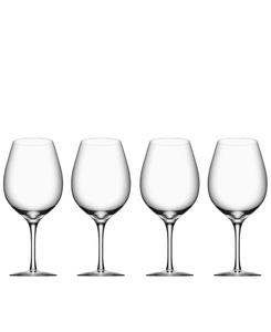 Набор из 4 больших бокалов для вина Orrefors, прозрачный