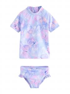 Next Купальник в цветах сиреневый, лавандовый, светло-розовый