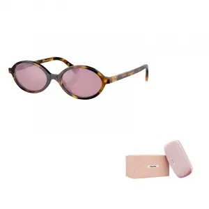 MIU MIU Солнцезащитные очки овальной формы Eyewear Oval Frame, Tortoiseshell
