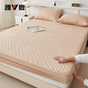 Yalu Простыня на резинке 90х200 см, утолщенная, цвет Huayu - Milk Coffee