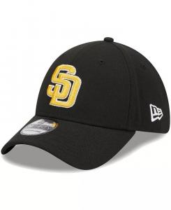 Мужская черная кепка San Diego Padres Logo 39THIRTY Flex Hat New Era