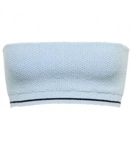 Махровый бюстгальтер без косточек Le Bandeau Sorbetto Jacquemus, светло-синий